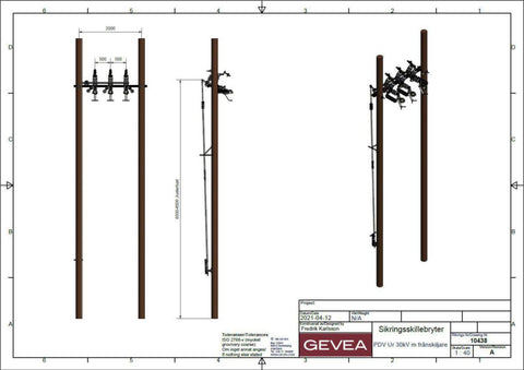Sikringsskillebtyret PDV100 - 630