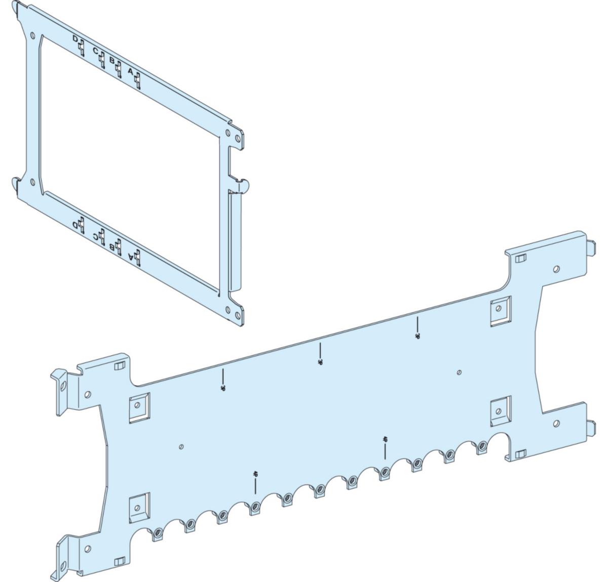 Montasjeplate for NSX100-250 Vertikal - Schneider Electric