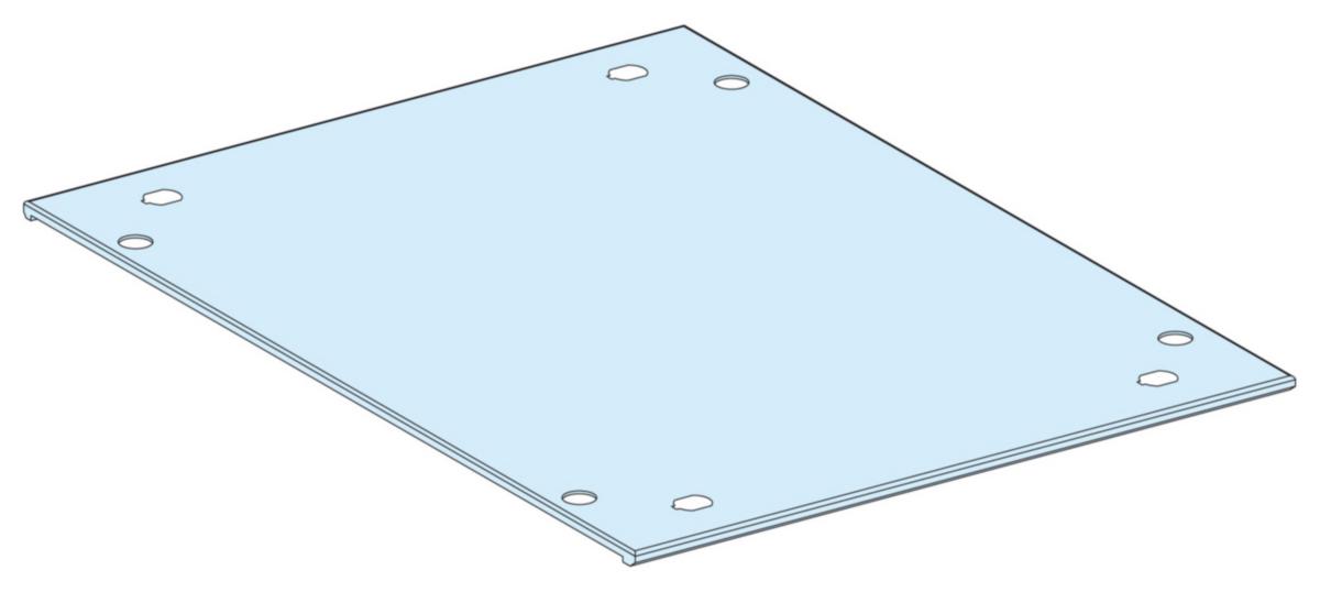 Topplate Schneider m/plastflens Prisma G - Schneider Electric