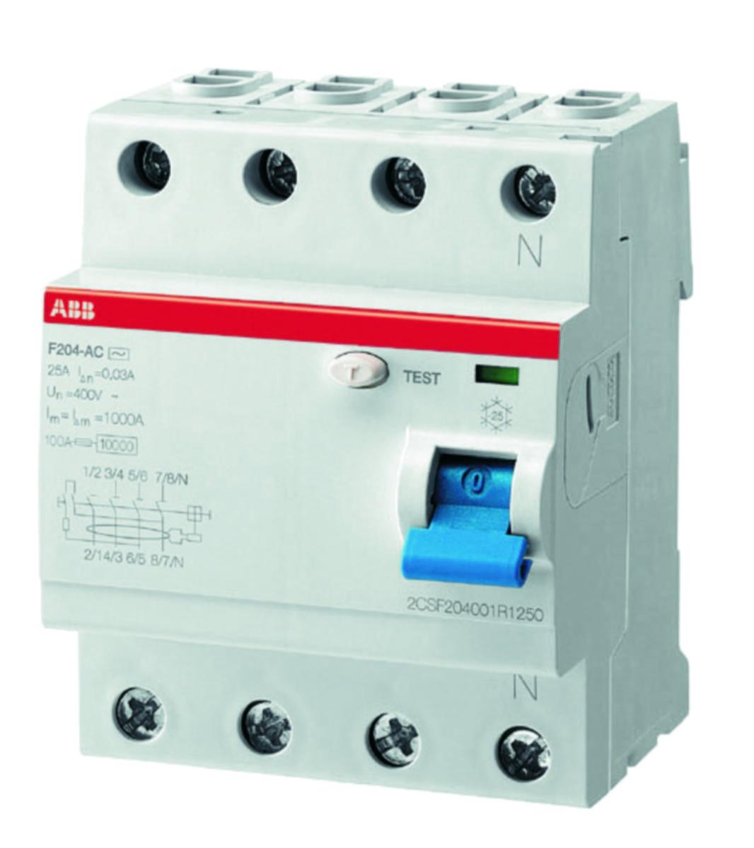 Jordfeilbryter ABB F204 A - 400