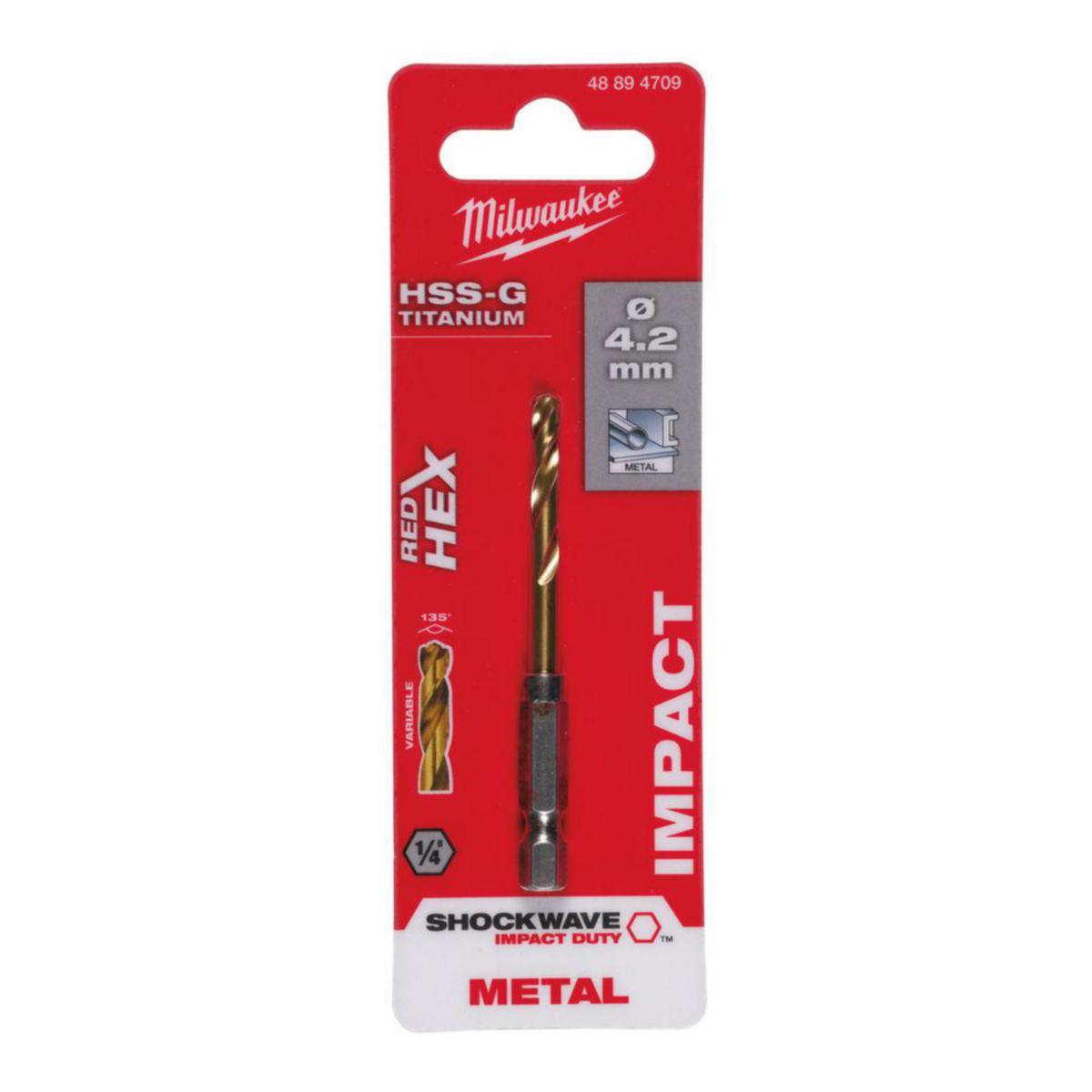 Metallbor Milwaukee Shockwave HSS-G