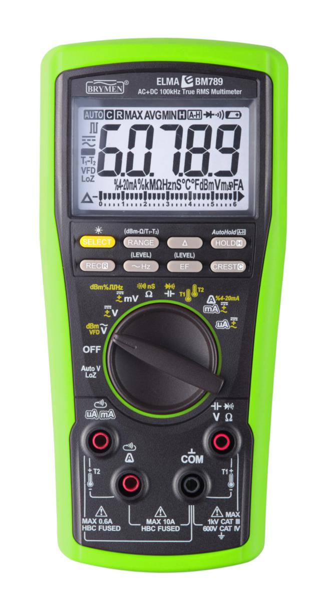 Elma BM789 sann RMS AC+DC multimeter - Nei