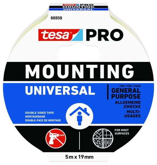 Monteringstape dobbeltsidig Tesa 66958 Universal