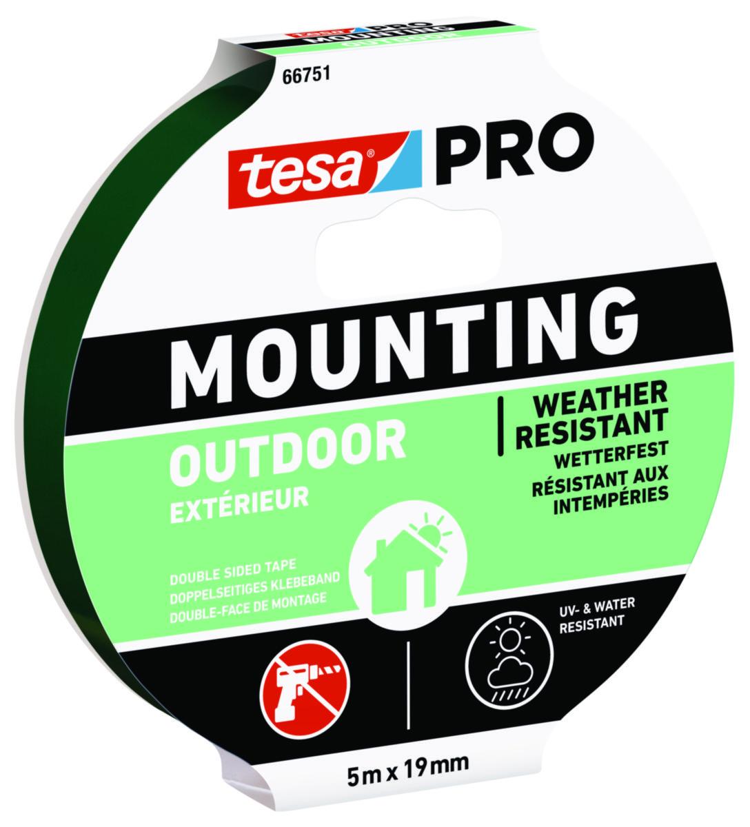 Monteringstape dobbeltsidig Tesa 66751 Utendørs