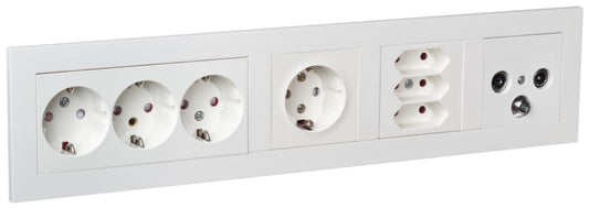 Stikkontakt Elko Euro 3-veis Plus - 2.5