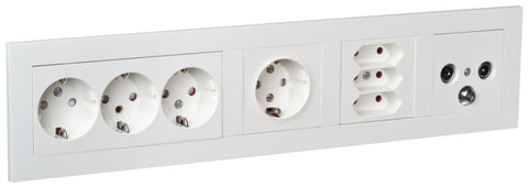 Stikkontakt Elko Euro 3-veis Plus - 2.5