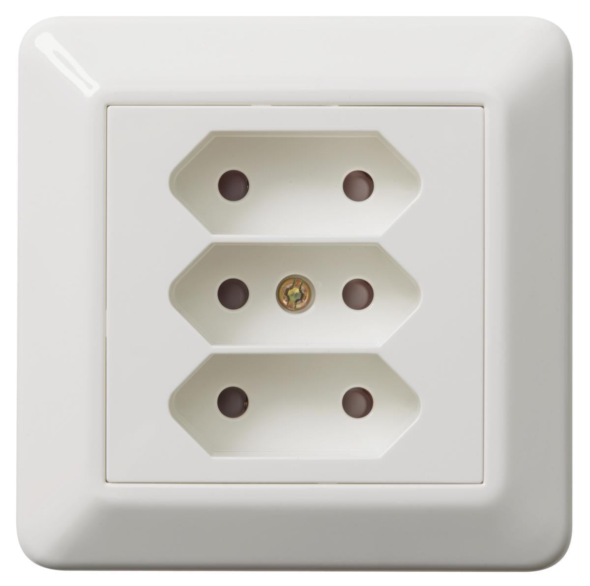 Stikkontakt Elko Euro 3-veis RS1031 - 2.5