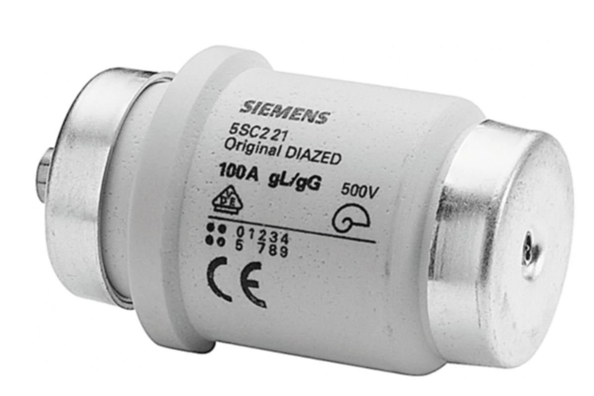 Sikringspatron Siemens 500V treg - 100
