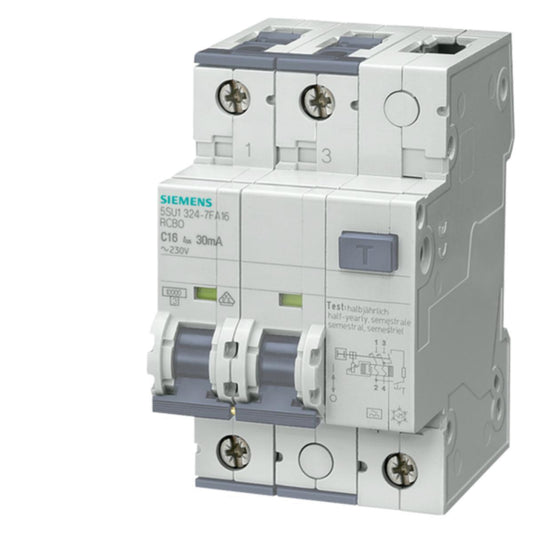 Jordfeilautomat Siemens IT/TT C karakteristikk - 10