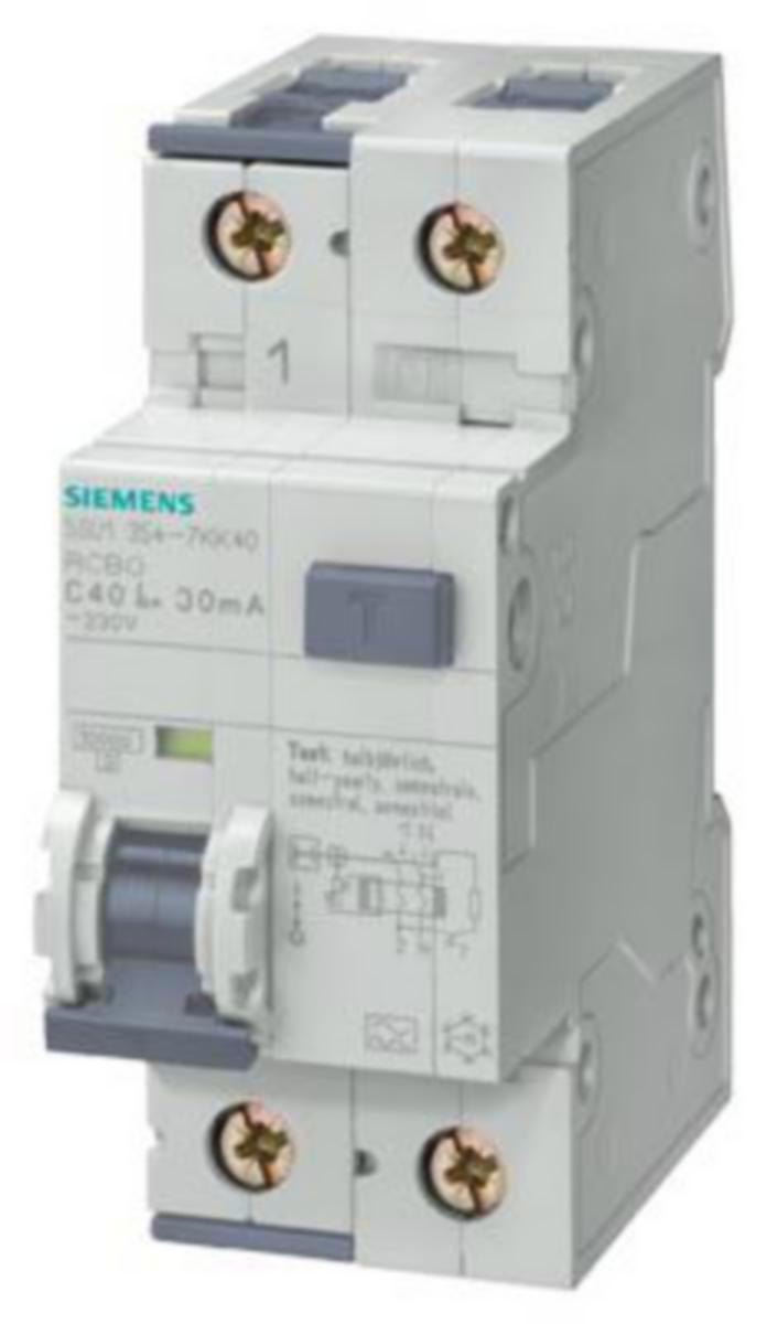 Jordfeilautomat Siemens 1+N - 6