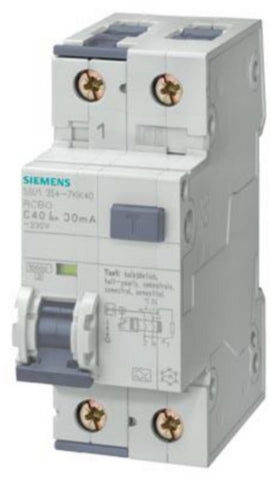 Jordfeilautomat Siemens 1+N - 6
