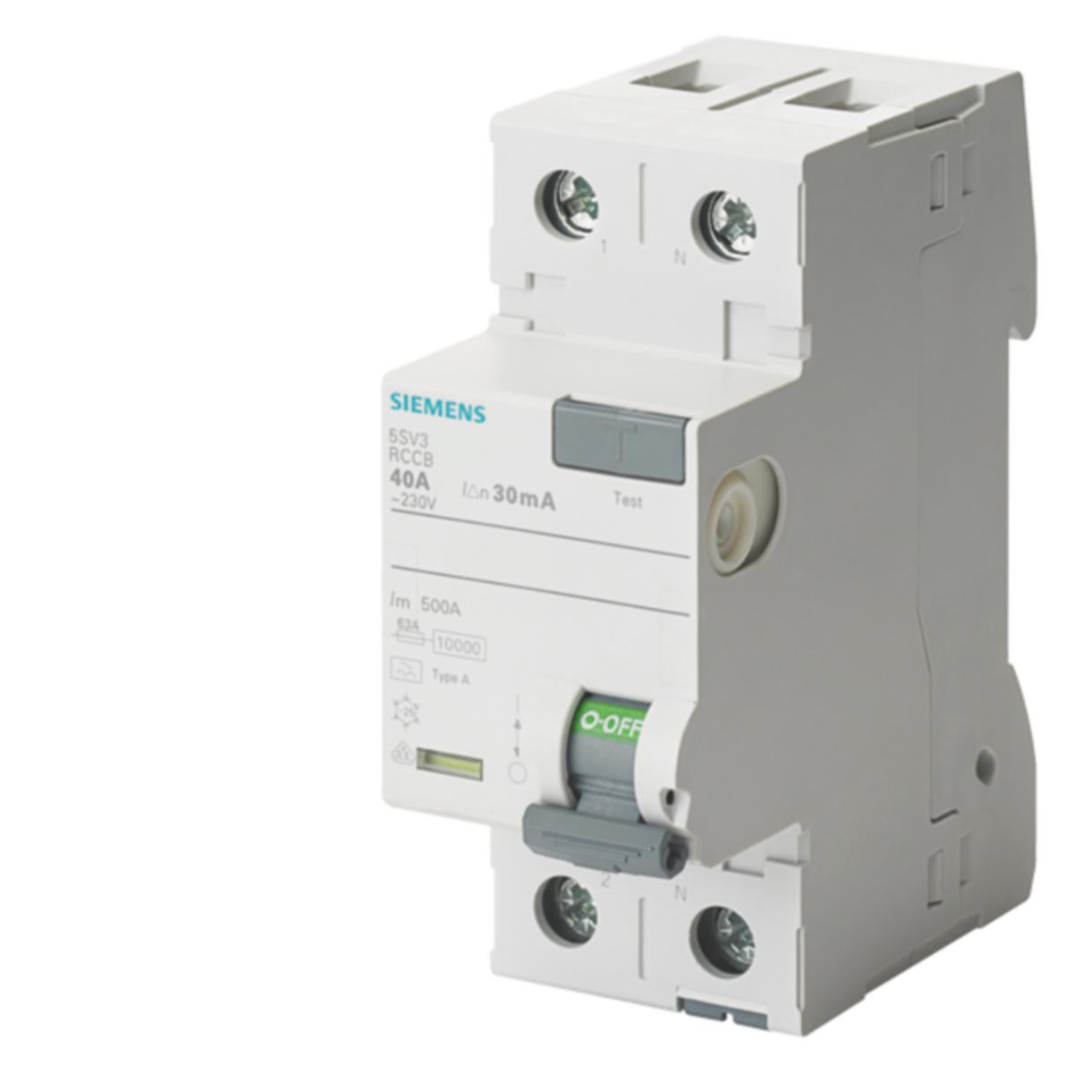 Jordfeilbrytere 5SV type A, Siemens - 230