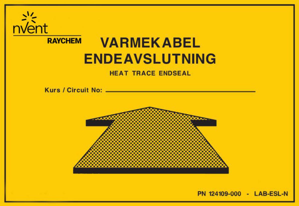 Merkeskilt Raychem