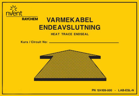 Merkeskilt Raychem