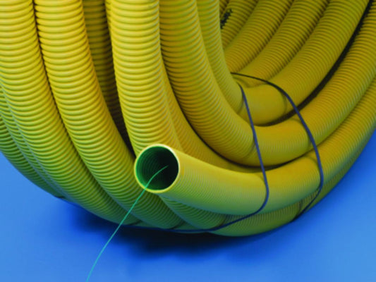 Dobbelveggede kabelrør, gul, Norsk Wavin DVR