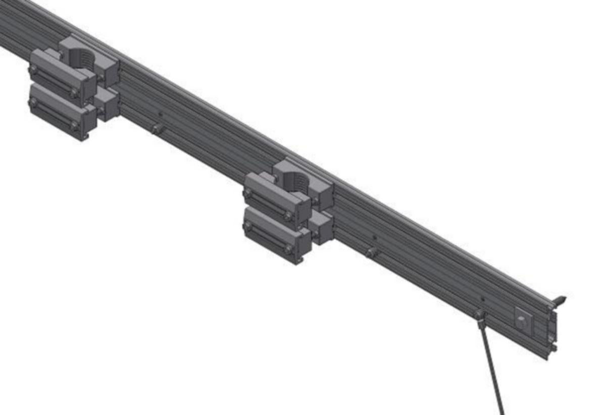 Kabeltraverser El-Tjeneste for 3 kabler H-mast - EL-Tjenesten