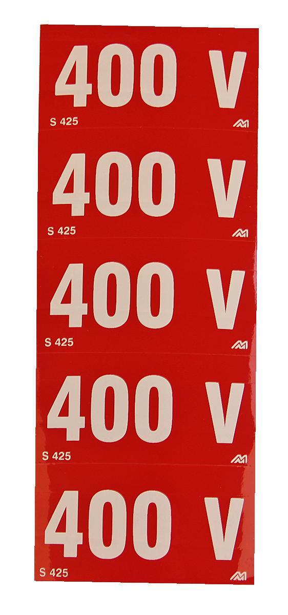 Skilt Melbye selvklebende for spenning