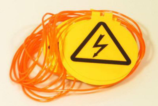 Avsperringsliner Melbye Skandinavia med runde varselskilt