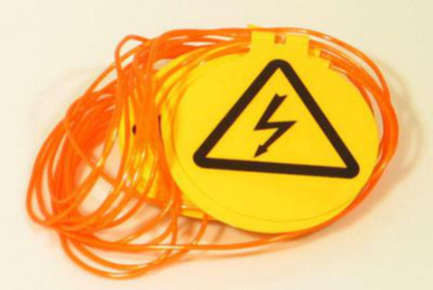 Avsperringsliner Melbye Skandinavia med runde varselskilt