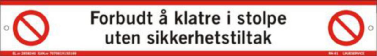 Varselbånd Linjeservice RN81 Råtevarsel