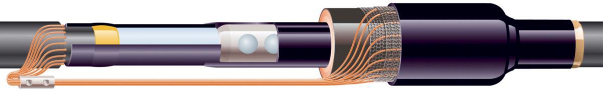 Kabelskjøt Ensto varmkrymp MRTK for PEX mot PEX 24kV