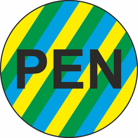 Klebemerker PEN (gul/grønn/blå) Linjeservice