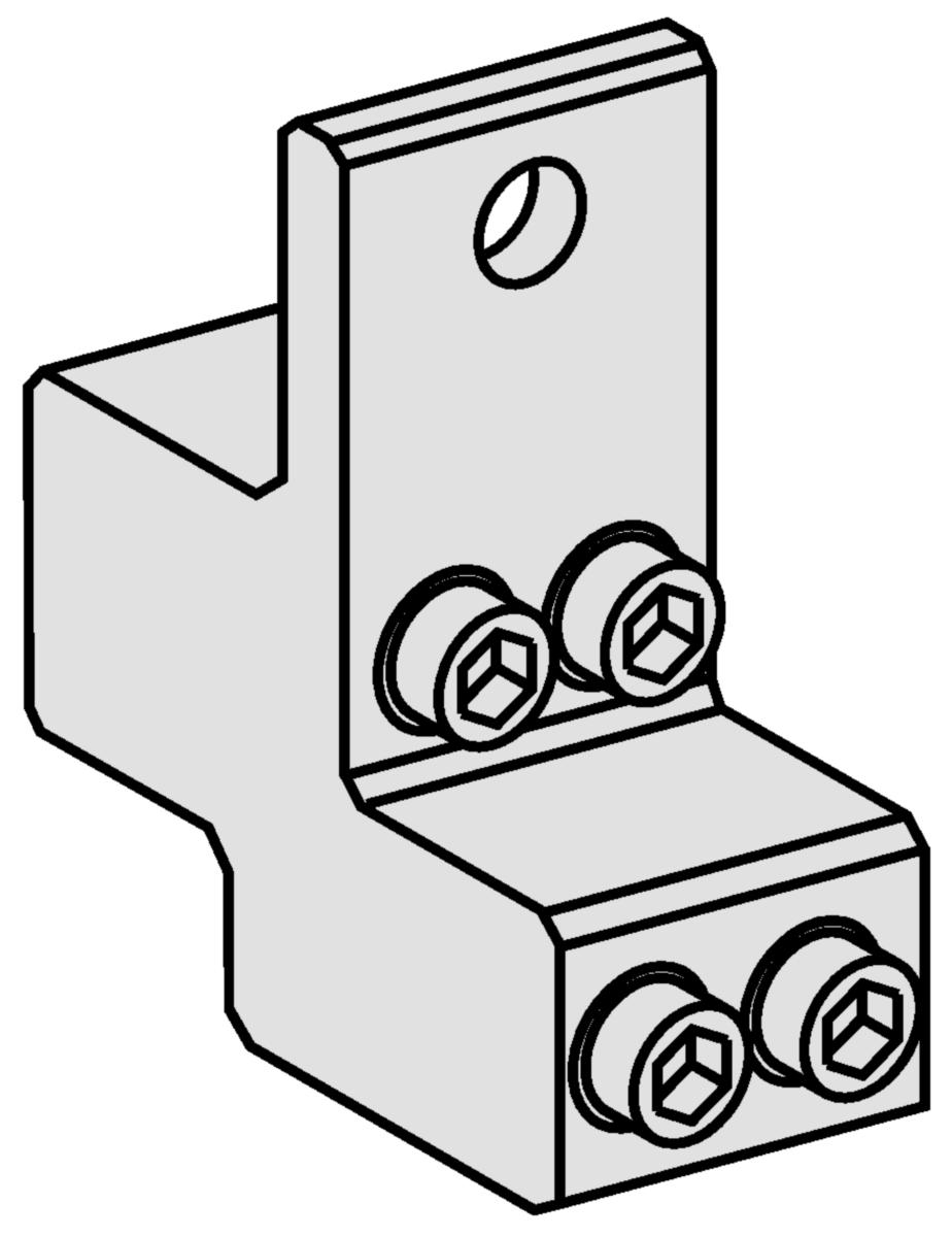 Klemmer for lastbryter INS100/160 4x25mm2 Schneider - Schneider Electric