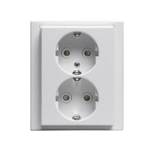 Stikkontakt ABB Impressivo Dobbel Innfelt - 16