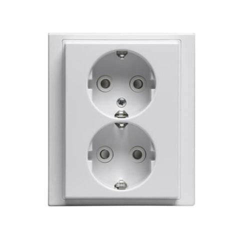 Stikkontakt ABB Impressivo Dobbel Innfelt - 16