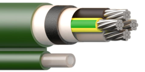 TFXP Draka JetNet 1 kV jordkabel og fiberrør m/Alu. ledere - Prysmian