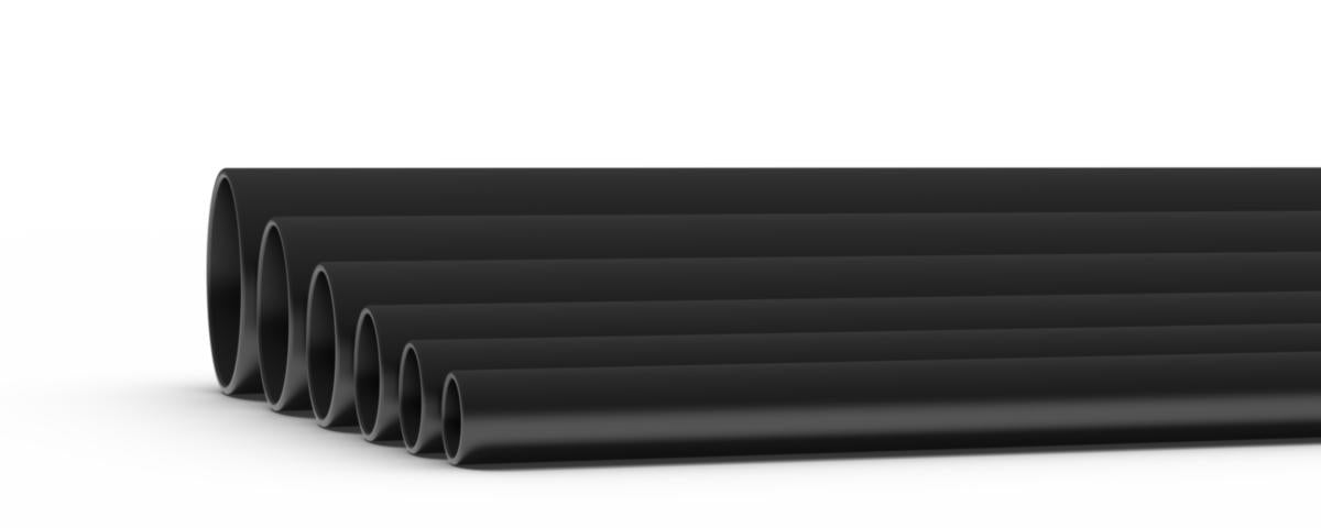 Stive Rør Pmflex sort 750N LSZH