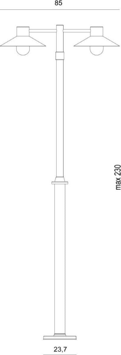 Stolpearmatur Norlys Lund