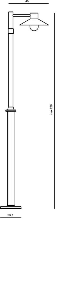 Stolpearmatur Norlys Lund