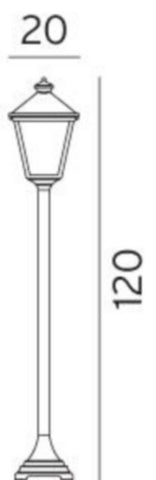 Stolpearmatur Norlys London 485