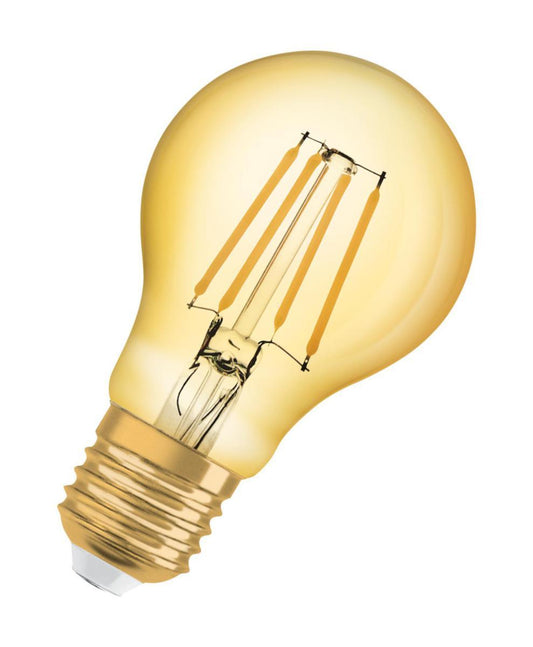 LED Osram Vintage 1906 Classic A/b Klar Gull