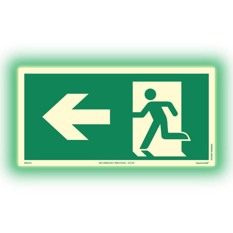 Skilt Systemtext Supernova+® Rømning