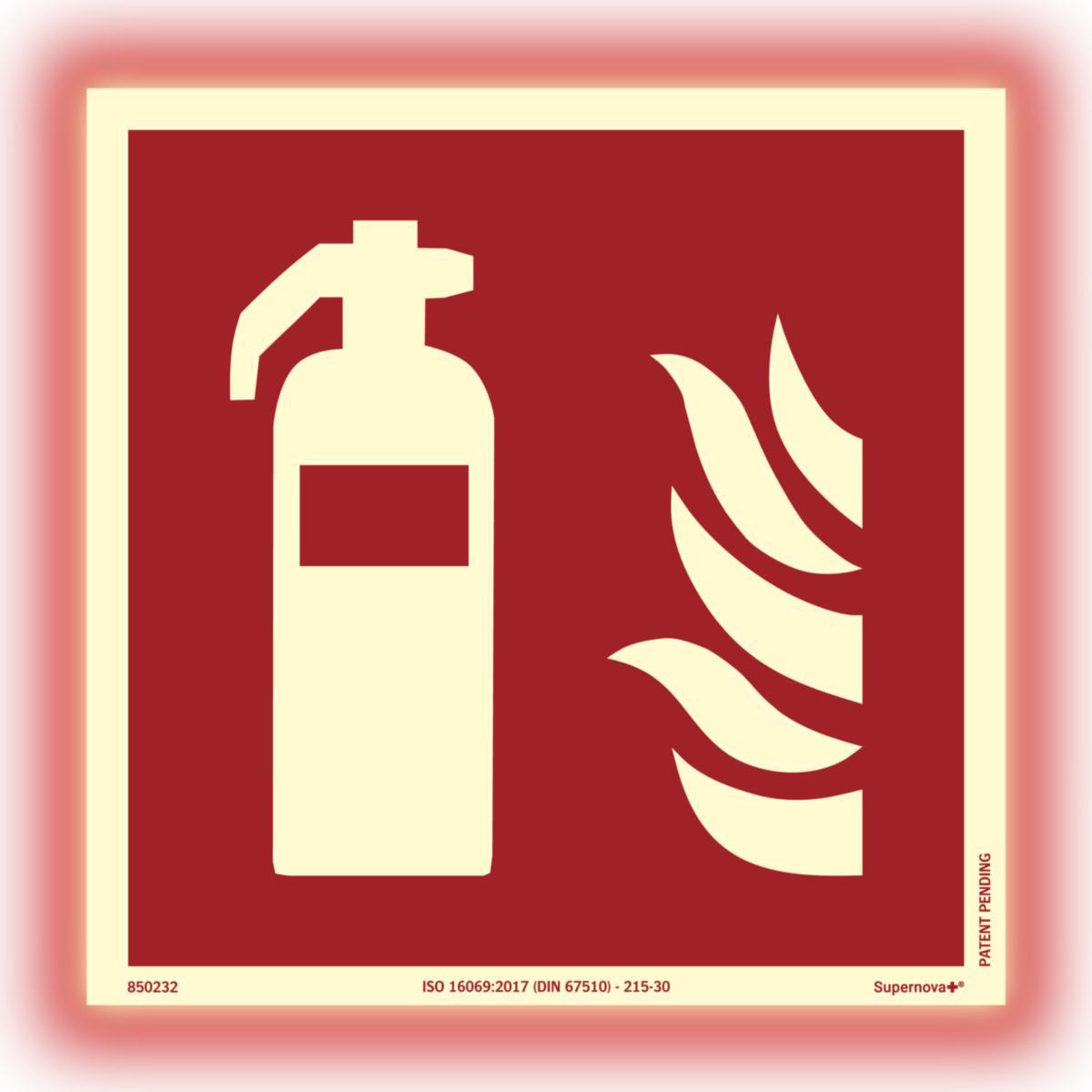 Skilt Systemtext Supernova+® Brannskilt