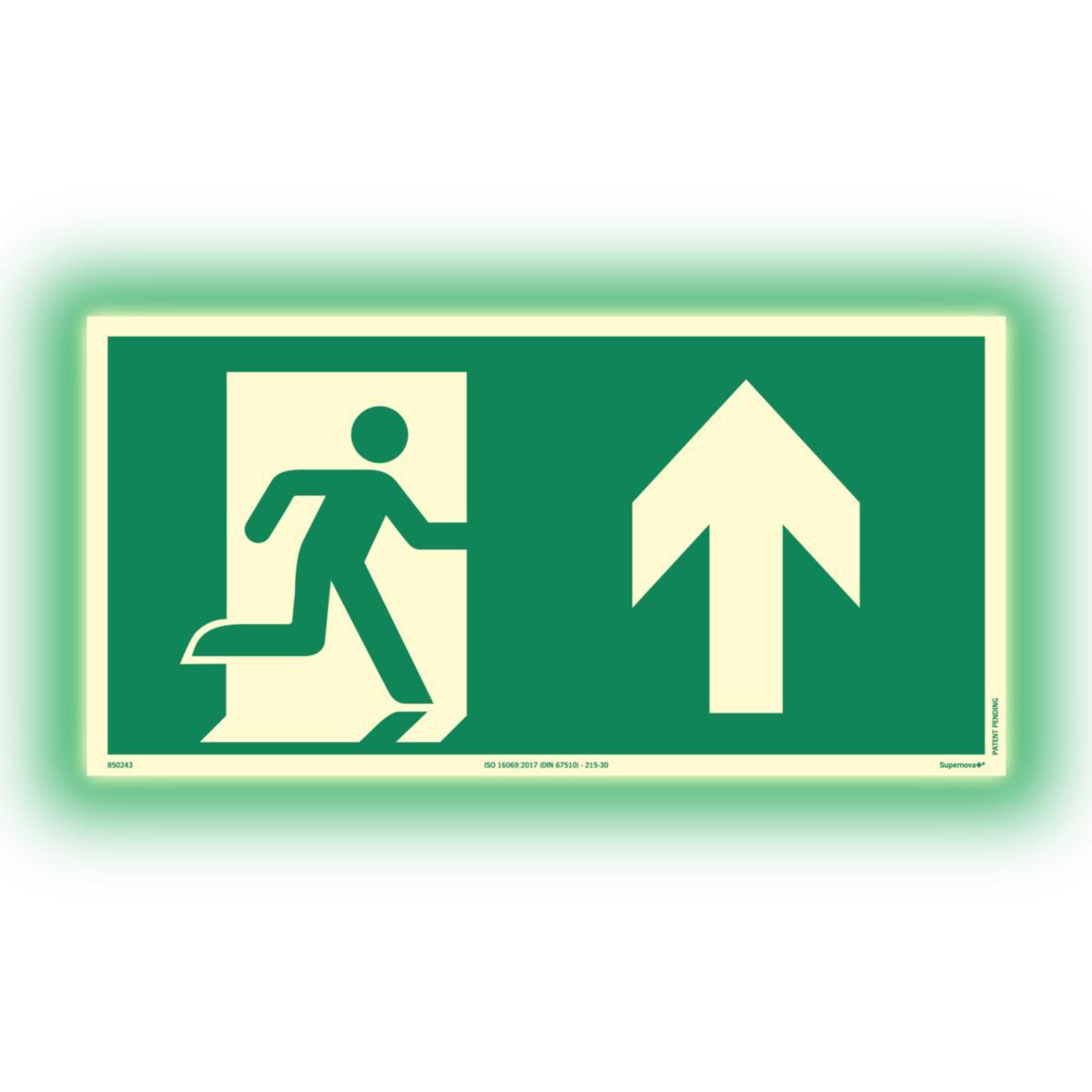 Skilt Systemtext Supernova+® Rømning