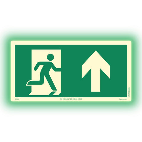 Skilt Systemtext Supernova+® Rømning