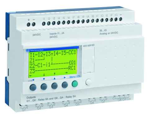 Sentralenheter I/O Zelio Logic SR - Schneider Electric