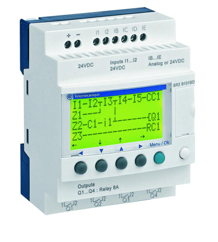 Sentralenheter I/O Zelio Logic SR - Schneider Electric