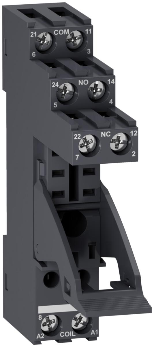 Pluggrelè Schneider 2 CO Separat sokkel - Schneider Electric