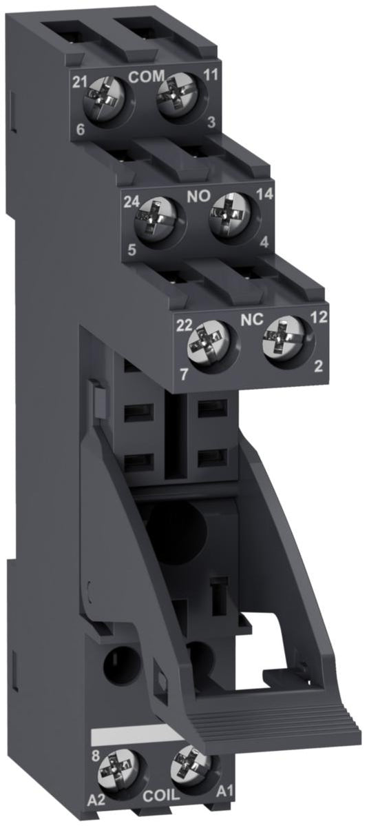 Pluggrelè Schneider 2 CO Separat sokkel - Schneider Electric