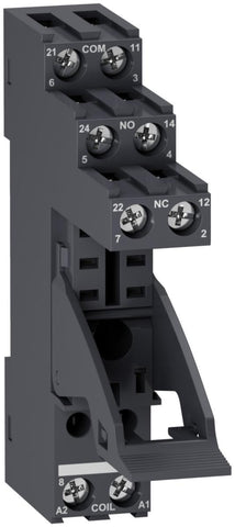 Pluggrelè Schneider 2 CO Separat sokkel - Schneider Electric