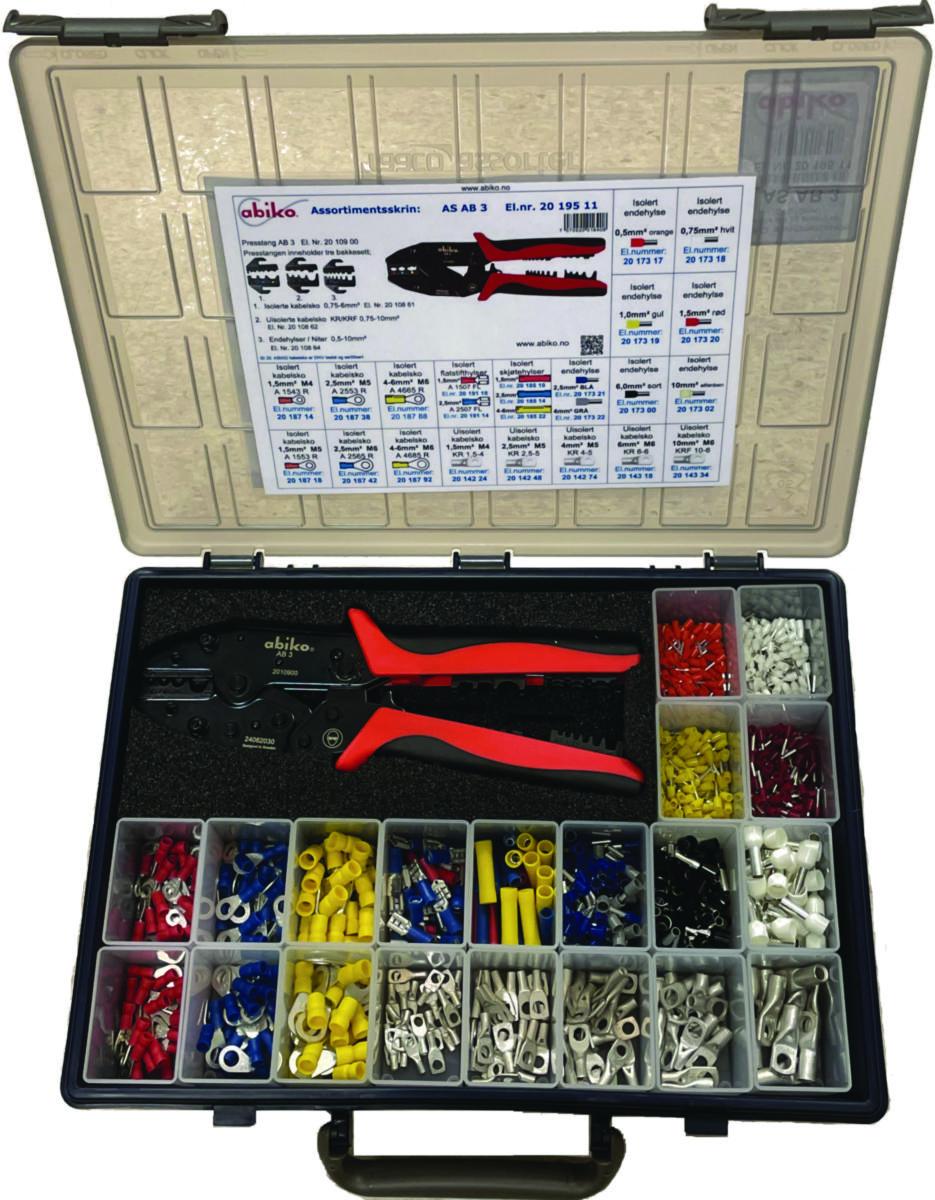 Sortimenskrin assortert Abiko Plast