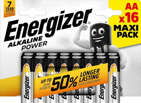 Batteri Energizer Power Alkaline AA/LR6 16-p 1,5V. (6201509)