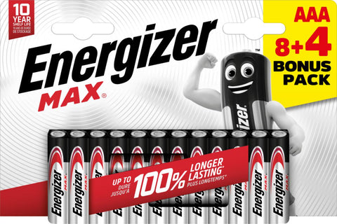 Batteri Energizer MAX 12-Pack (6201504)