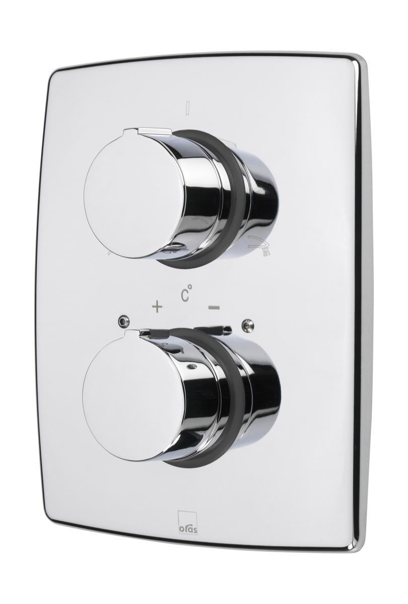 Dekkplate Oras Cubista for innebygd kar/dusjbatteri