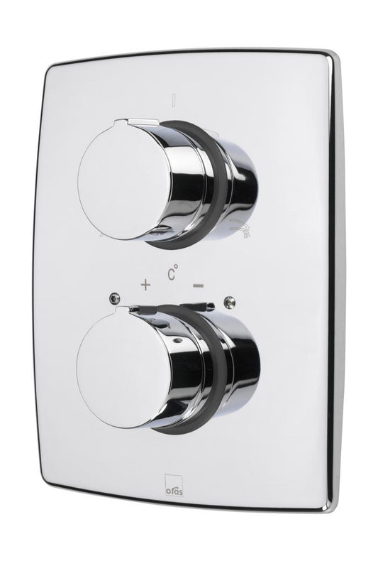 Dekkplate Oras Cubista for innebygd kar/dusjbatteri