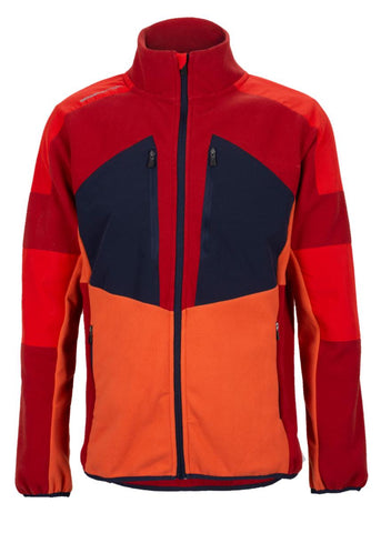 Fleecejakke BS Majavatn rødoransje - Bekken & Strøm